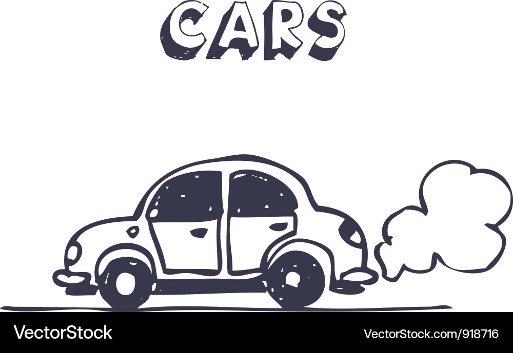 Cartoon  Exhaust on Cartoon Car Blowing Exhaust Vector 918716 By Multirealism