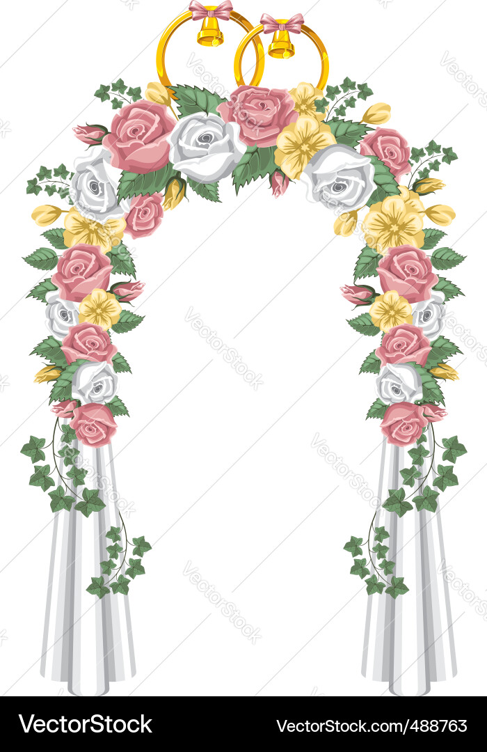 Wedding arch vector