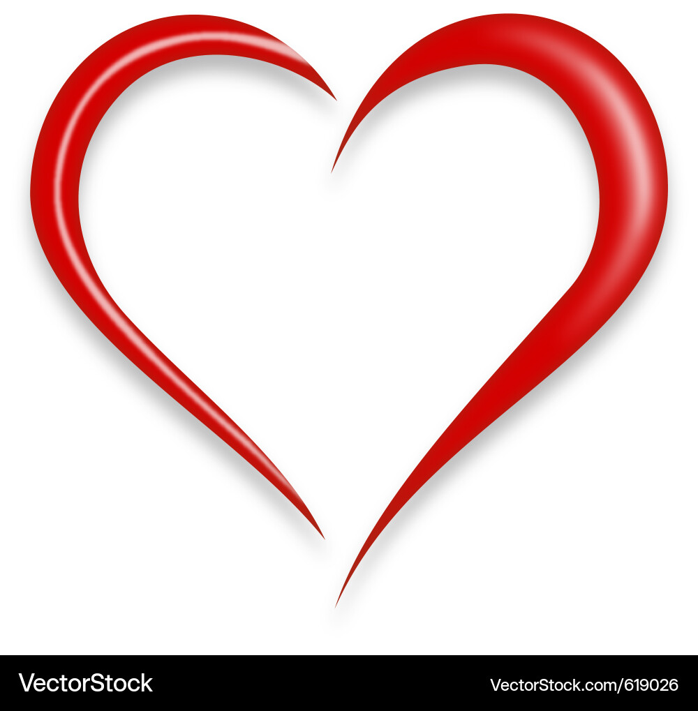 Free Download Vector on Red Love Heart Vector 619026 By Nikdoorg