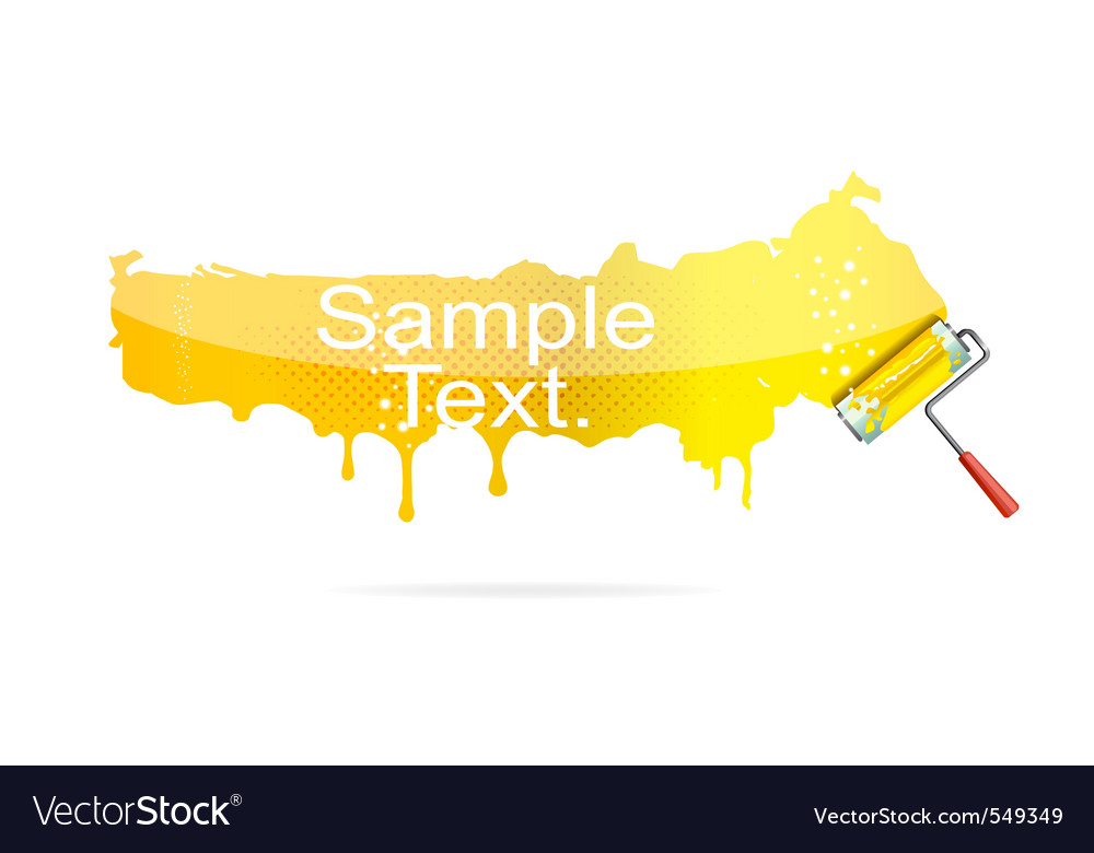 Tools Vector on Shiny Brush Tool Yellow Color Isolated Vector 549349 By Kednert